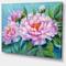 Designart - Pink Peonies - Floral Art Canvas Print